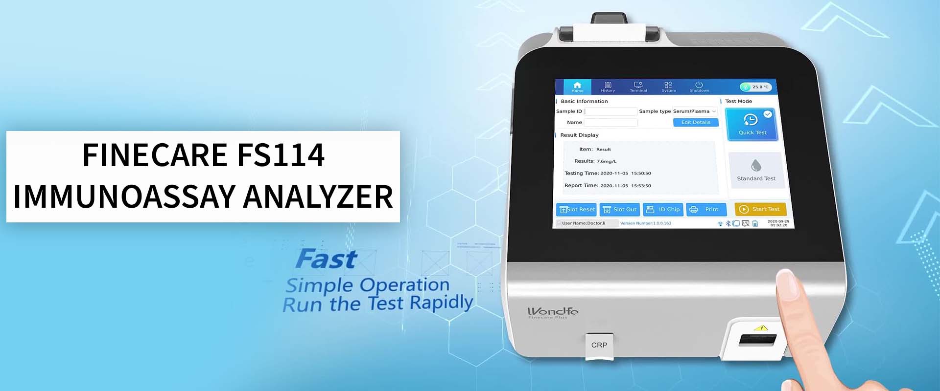 FINECARE IMMUNOASSAY ANALYZER